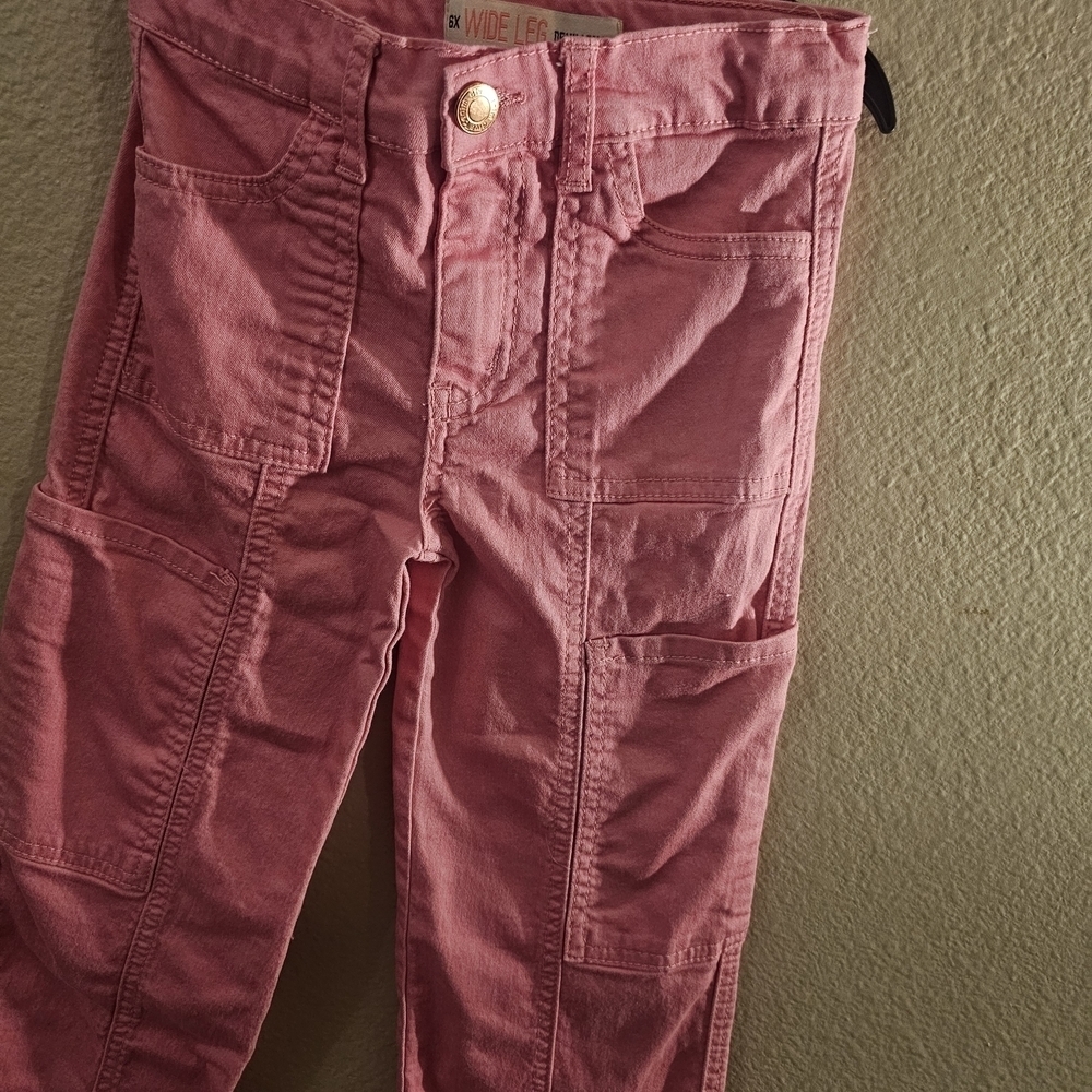 Pink Kids Utility Jeans - Picture 3 of 11